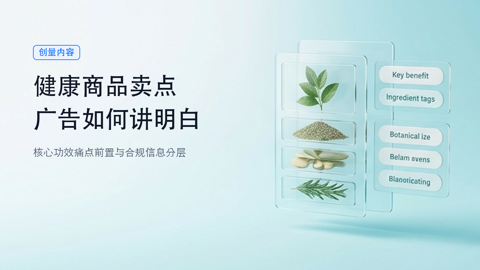 健康类商品信息多，广告怎样把卖点讲明白？配图